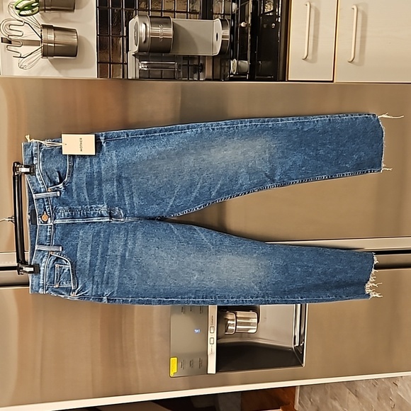 💕MOTHER💕 The Tomcat Ankle Fray Jeans ~ Arigato Mr. Roboto Button Fly 33 NWT - Picture 9 of 16